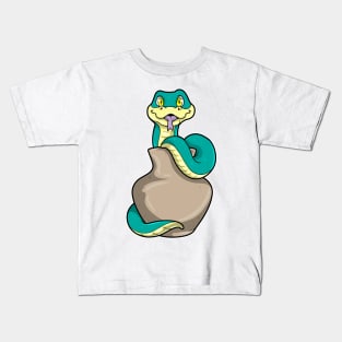 Snake with Vase Kids T-Shirt